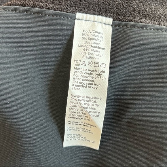 Honeylove Womens Medium InnerPower Sleeveless Dress Black Crepe Knit Slimming - Picture 6 of 8